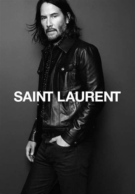 kenue reeves ysl|Your Actual Mans Keanu Reeves Is The New Face Of Saint Laurent.